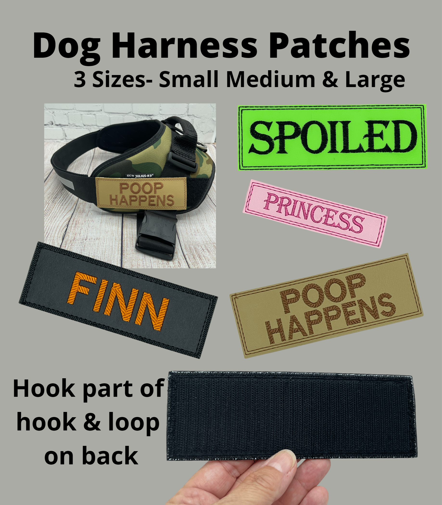 Custom Velcro Patches for Dog Harness