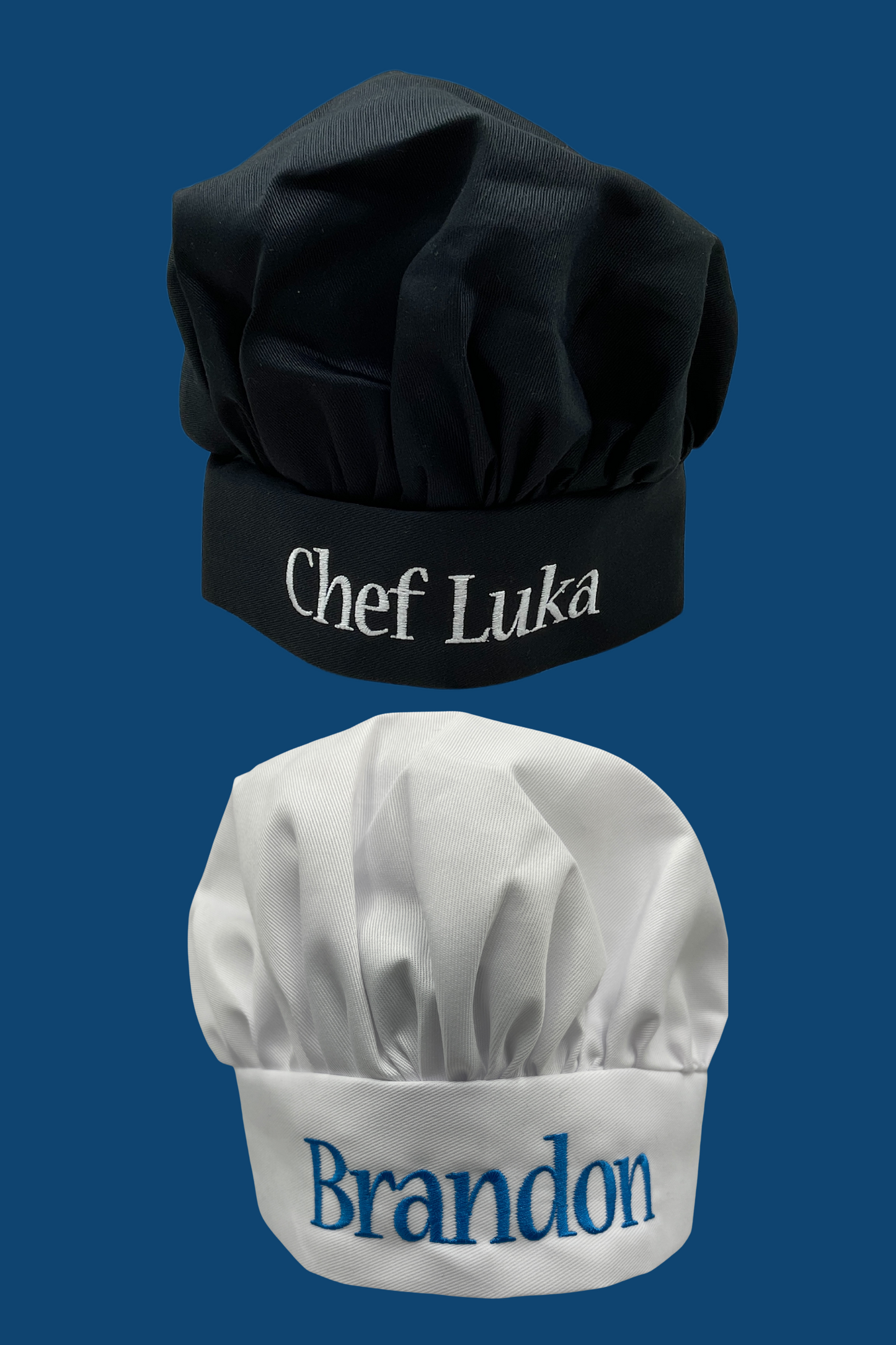 Adult or teen personalized embroidered apron with floral initial and optional chef Hat & Spatula