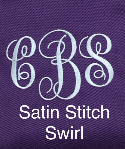 Monogrammed apron for adults or teens