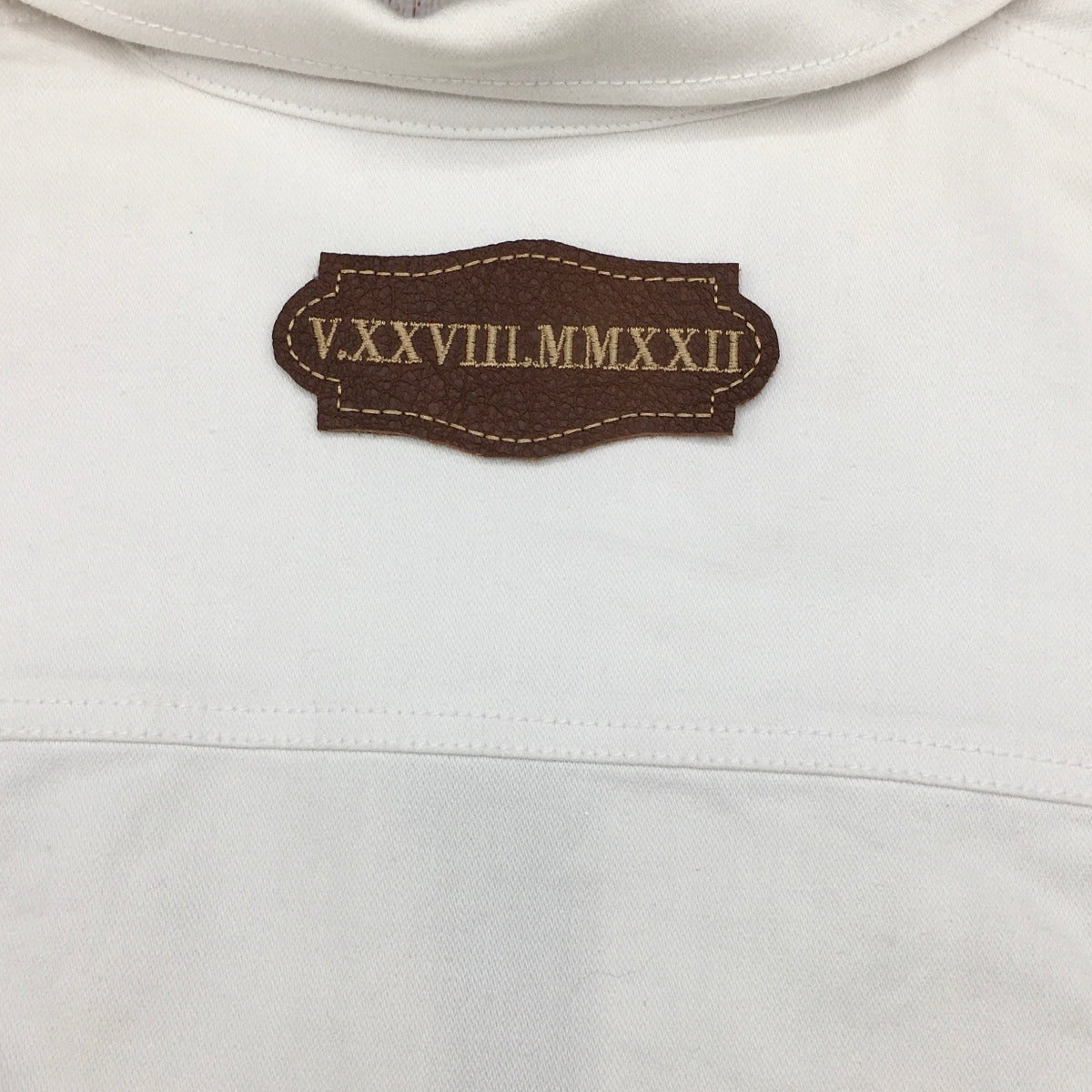 roman numeral date patch on clothing
