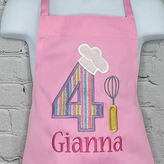 Cooling or baking party birthday girl apron