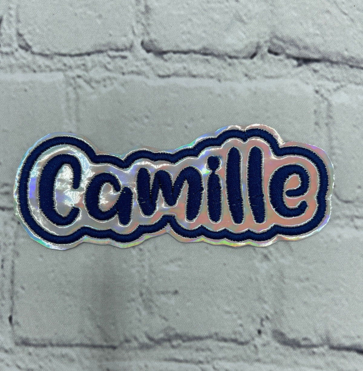 Embroidered name patch 