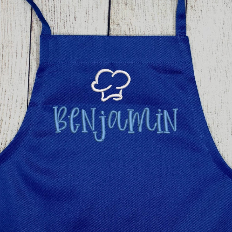 Kids Personalized Embroidered Apron with Name