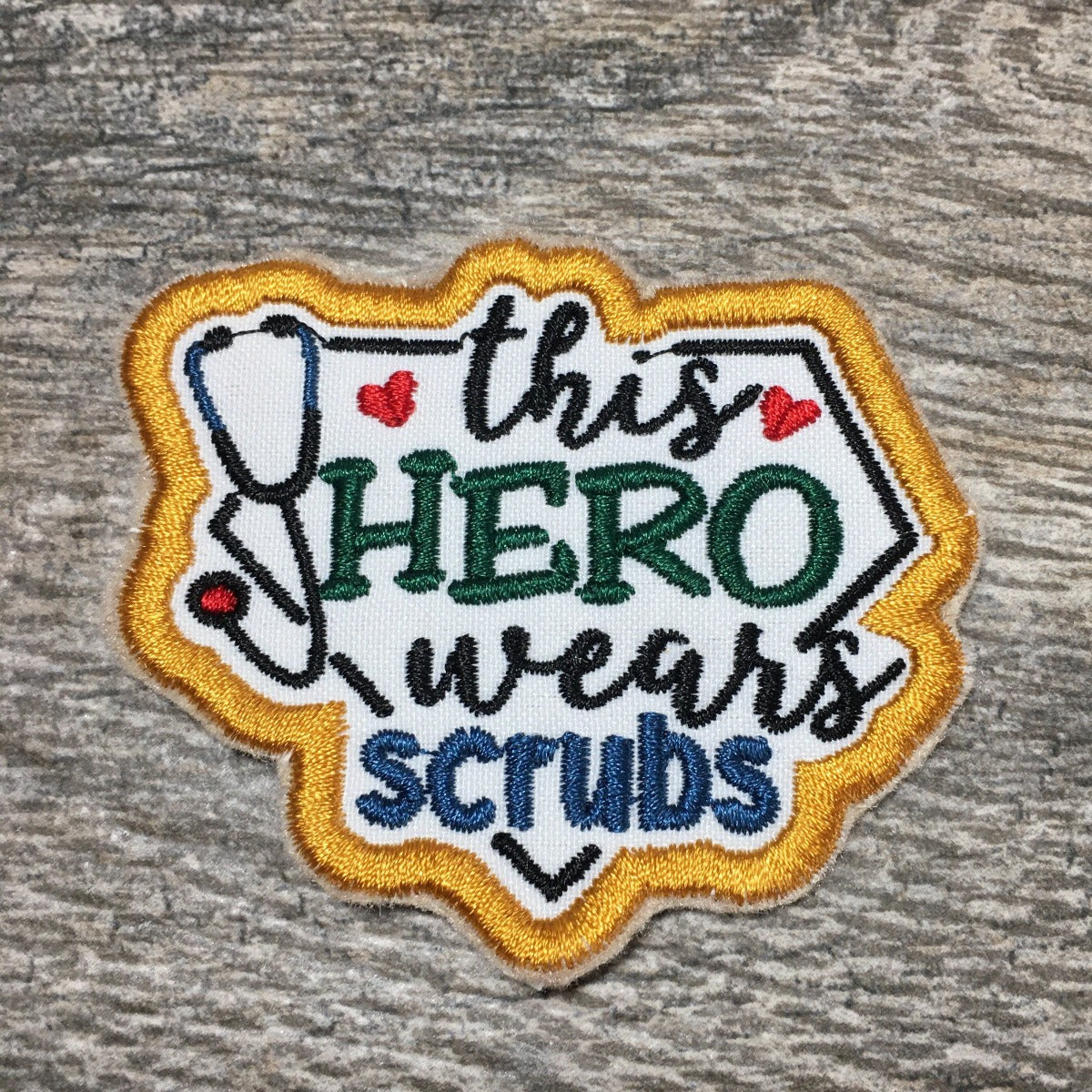 This hero wears scrubs patch