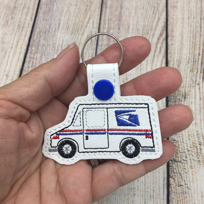USPS Mail Truck Keychain