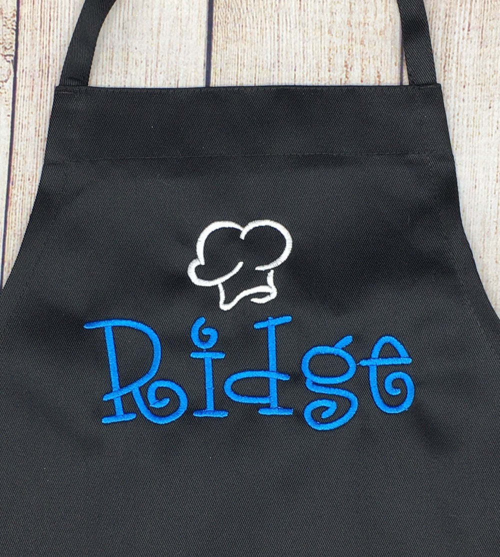 Kids Personalized Embroidered Apron with Name