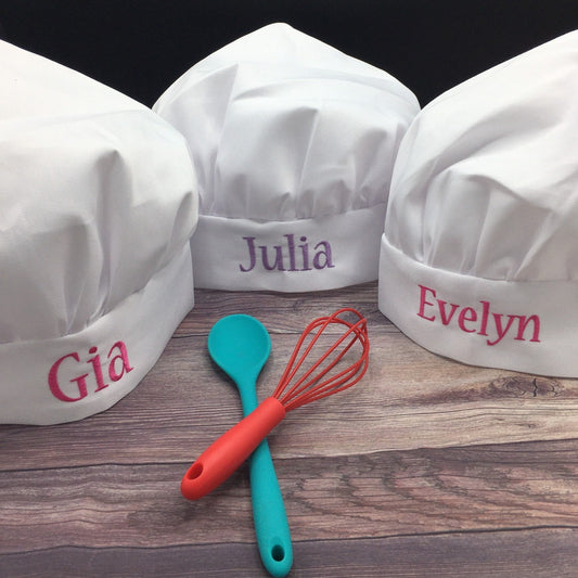 Personalized chef hats for kids 3-10