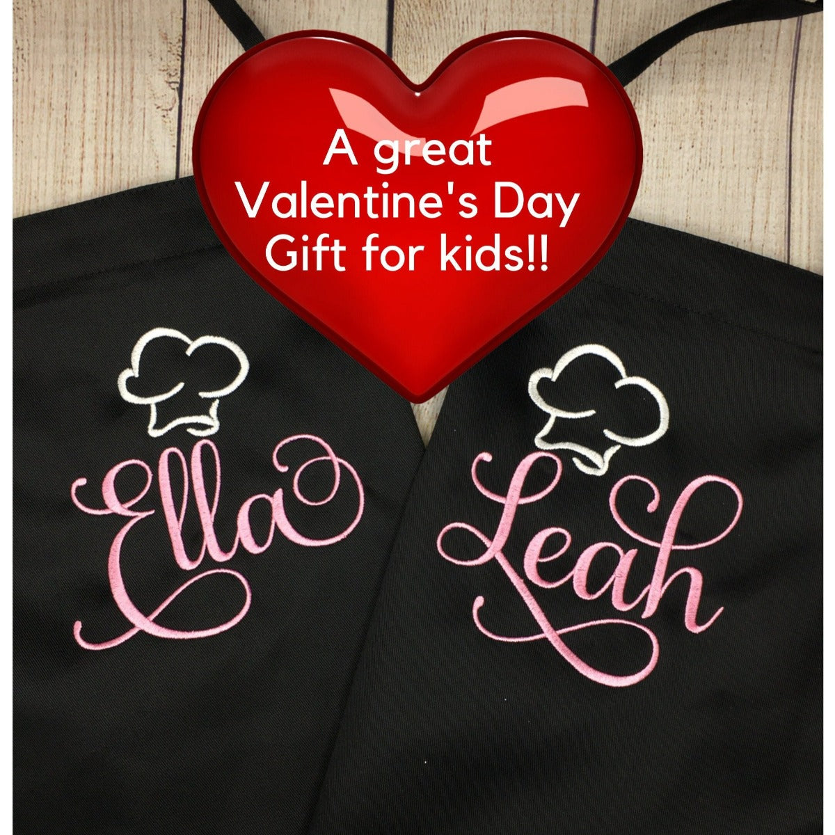 apron for girl valentines day gift
