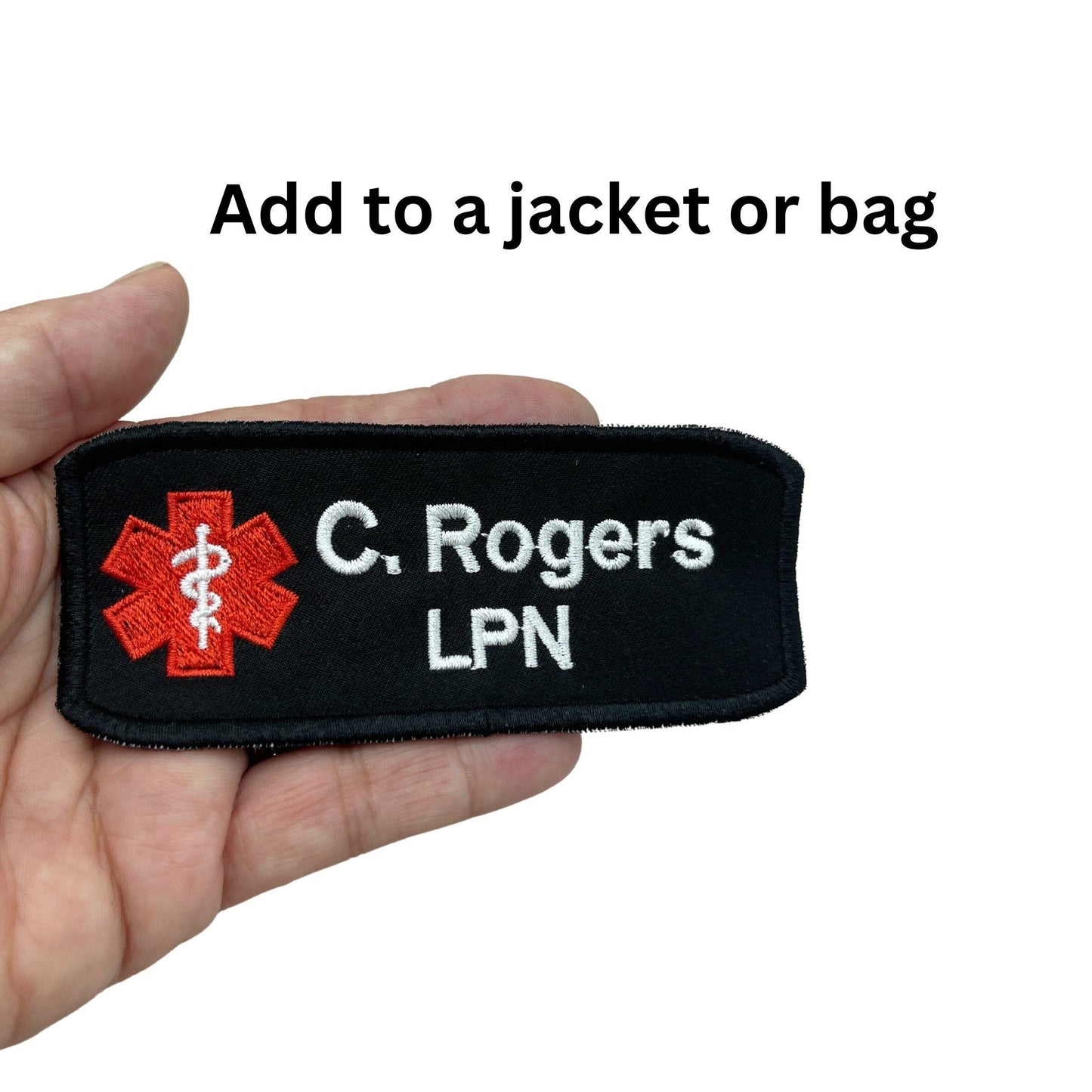 Personalized Embroidered Medical Jacket patch - 3 styles